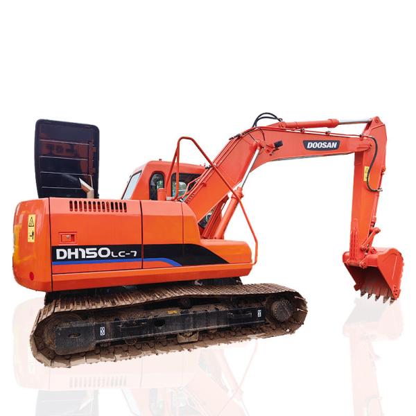 Used Doosan DH150-7 Excavator 0.75m3 Bucket Capacity 15 Tonnage Weight