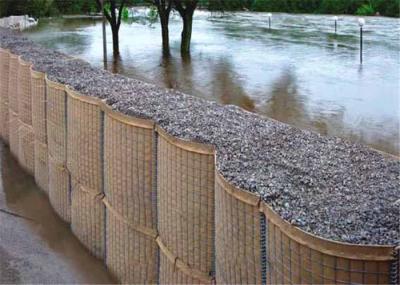 Professional Hesco Bastion Barrier For Bridge Protection / Flood Bank