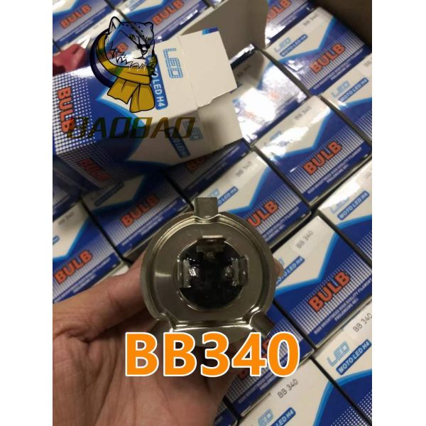 H4 BA20D White Yellow Blue Metal Bulb Mini Driving LED Light For Motorcycle