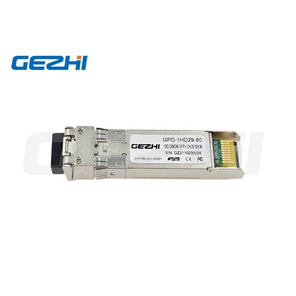 10G SFP+ Optical Transceiver with 80km Transmission Distance Digital Diagnostic Monitoring and 10Gbps Data Rate for Ethernet Networks