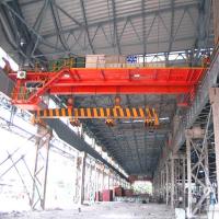 Eot dobro de suspensão de gerencio resistente Crane With Magnet System do feixe do feixe 10+10ton
