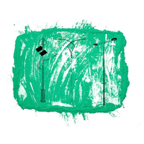 Aluminum Pipeline Powder Coating , RAL 1017 Saffron Yellow Eco Powder Coating