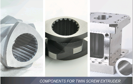 High Strength 50mm Twin Screw Extruder Elements with Wear Resistant Materials