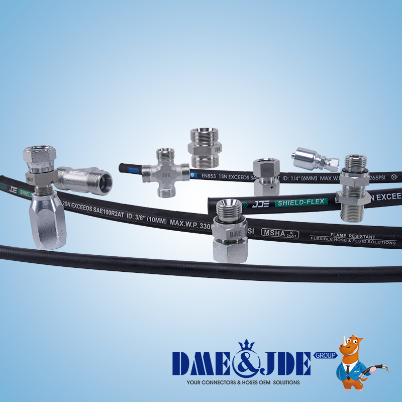 DP1MFS Straight Hydraulic Hose Fitting Metric Female 24° Cone