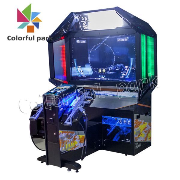 машины аркады стрельбы 220V, двуязычная игра стрельбы оружия призрака