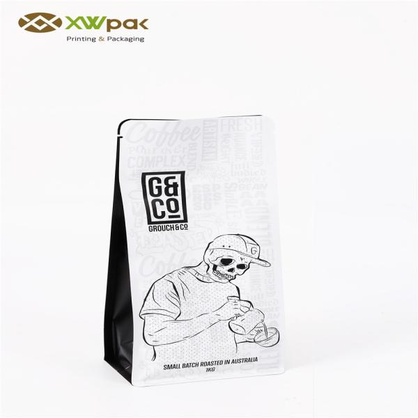 Os saquinhos de chá vazios do produto comestível/levantam-se sacos de café da parte inferior lisa do selo do auto