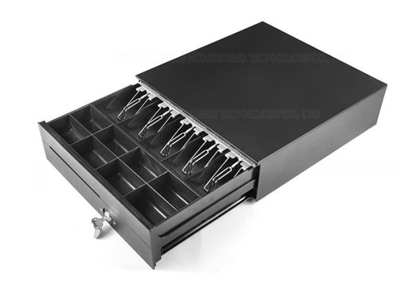 ROHS ISO Lockable Heavy Duty Cash Drawer RJ11 RJ12 Ball Bearing Slides 408