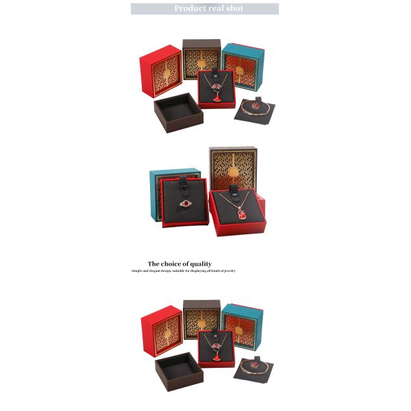 Boîte d'emballage de bijoux personnalisée pour colliers et bracelets