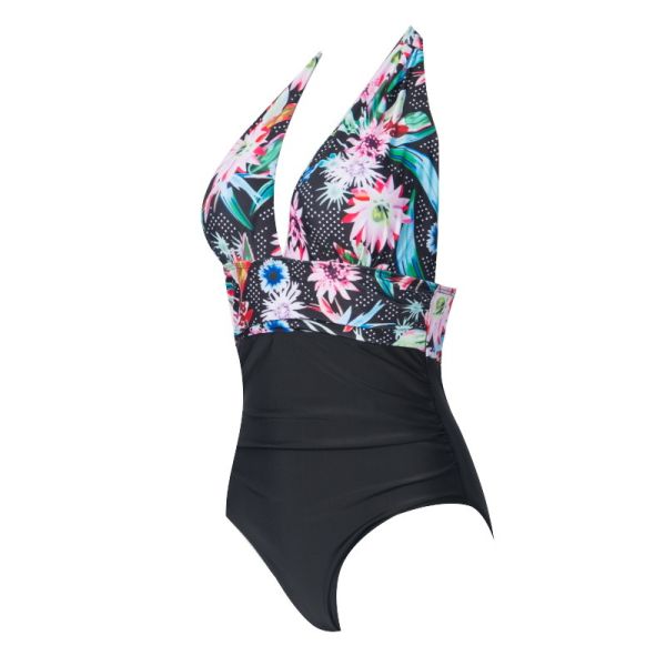 Tiered Layer Tie a Knot Front Top With Low waist Bikini swimsuit high cut