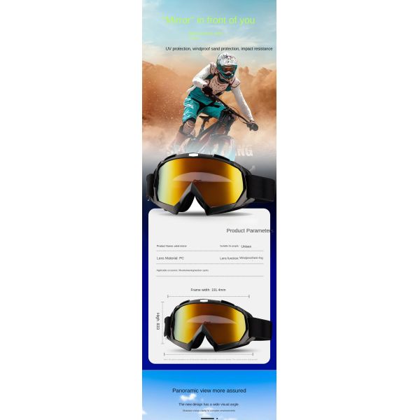 Lunettes de cyclisme avec verres traités, protection UV, sport, antibuée, aérées, pour le vélo, coupe-vent