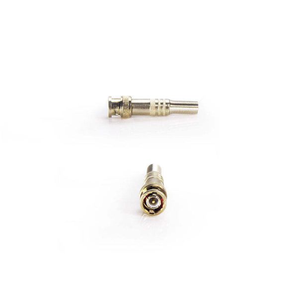 Crimp Mounting BNC Male Connector with IP65 Waterproof Rating and DC~4 GHz Frequency Range for RG59