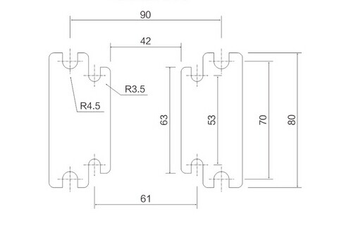Peso plástico de aire comprimido de la bomba de diafragma de la bomba/del Teflon de diafragma 2.8kg