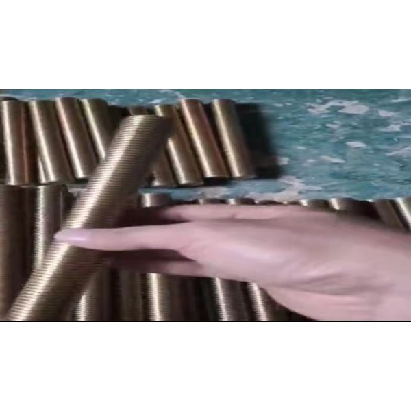 Bichromate Plated Threaded Stud Bolt Hex Nut Washer ASME A193