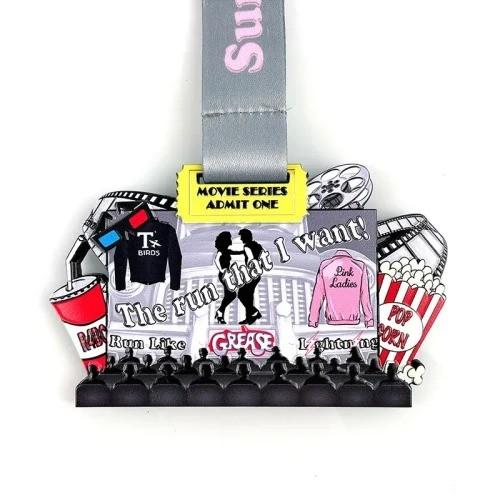 UV Printing Fun Running Medals Excellent Characteristics Of Waterproof And Wear Resistant