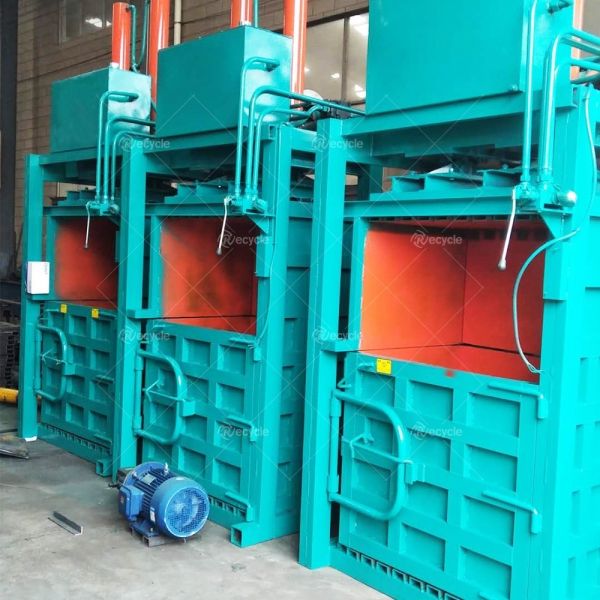 Automatic Hydraulic Second Hand Clothes Lifting Chamber Textile Recycling Baler