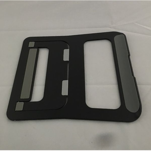 Black 230*210*4mm Macbook Metal Stand Anodizing Aluminum Laptop Tray