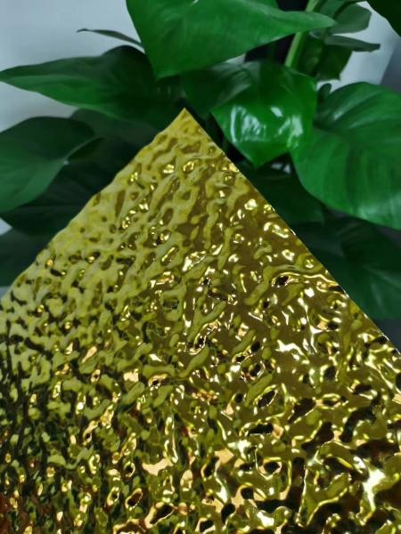 2020 Mirror Metal Steel Color Water Ripple Pattern 1220*2440 Stainless Steel sheets
