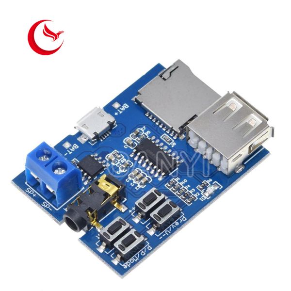 Custom Printed Circuit TF Card Pcb Board U Disk MP3 Format Decoder Board Module Amplifier Decoding Audio Player