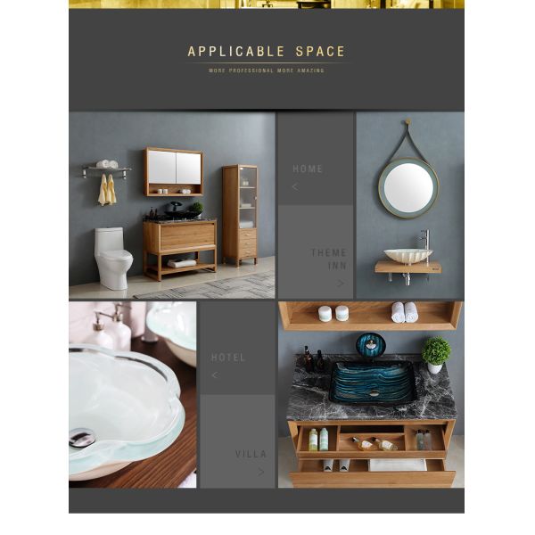 Раковина санитарного Faucet водопада изделий декоративного стеклянная для таза мытья Bathroom