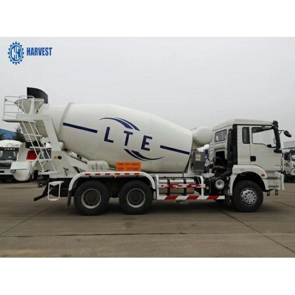 6x4 345hp Engine SHACMAN Left Hand H3000 10m3 Transit Mixer Truck
