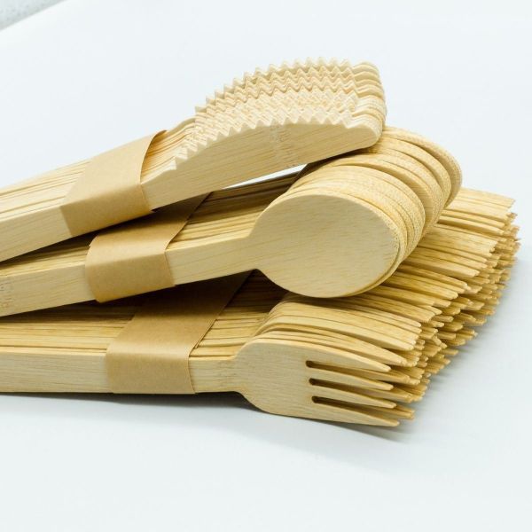 Eco Friendly 160mm/170mm Cutlery Wood Forks Spoons Fork Reduce Your Carbon Footprint