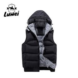 China Custom Utility Caloroso Colete Espesso Utility Algodão Collar Capoeira Ferradura Vestido Quiltado Masculino Vestido Homens com Capuz
