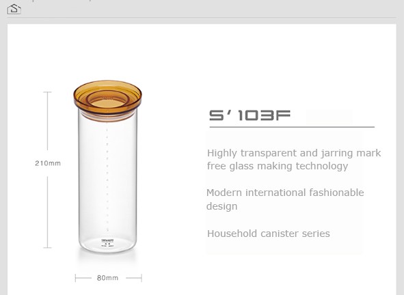 Custom Air Tight Tea Leaves Glass Bamboo Containers Canister Heat Resistant