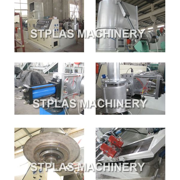 Multi Function Plastic Waste Compactor Machine High Output For Film / Bags / Fibers
