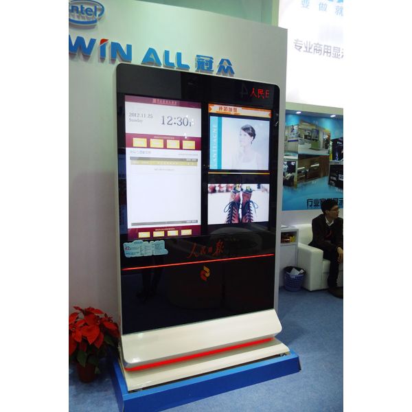 Señalización comercial de Digitaces del quiosco, jugadores llenos de la publicidad del sensor de HD