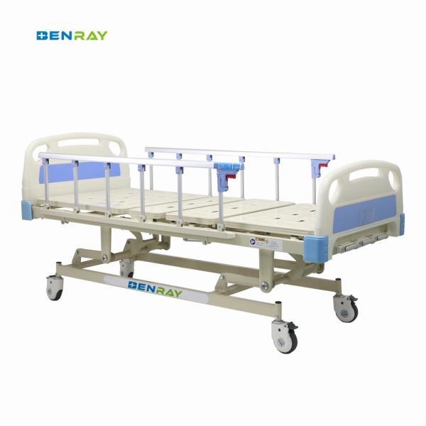 3 function manual medical hospital bed  for  patient 3 crank hospital bed