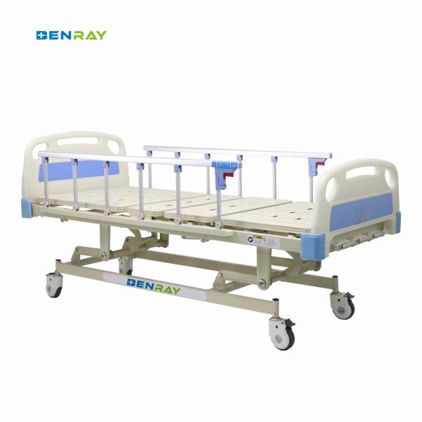 3 функции ручной медицинской больничной кровати для пациента 3 коленчатой больничной кровати