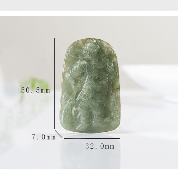 2024 Jadeite Guan Yin Pendant of Mercy Buddhism Brave Troops Necklace Fashion Jewelry For Lady Engraving Carving Type
