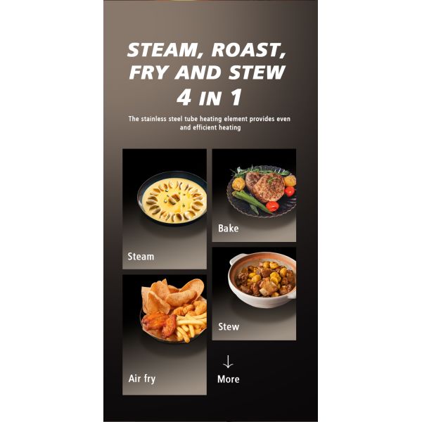 70L Built in Oven Wholesale and Cooker with Cast Iron Surface Mechanical Knob Control Household Kitchen Appliance