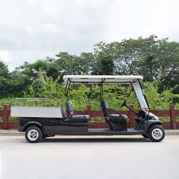 4 Seat 48V Lithium Battery Electric Golf Cart with Rear Storage Box