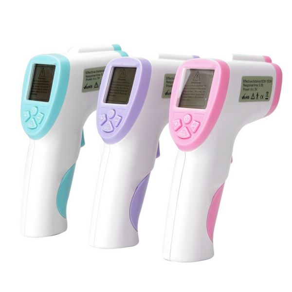 Portable Infrared Forehead Thermometer , Handheld IR Thermometer LCD Display