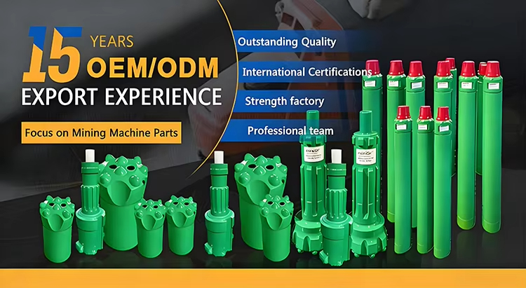 T45 Coupling Sleeve 210mm Length Threaded Rock Drilling Tool For Mining Quarrying Tunneling And Construction