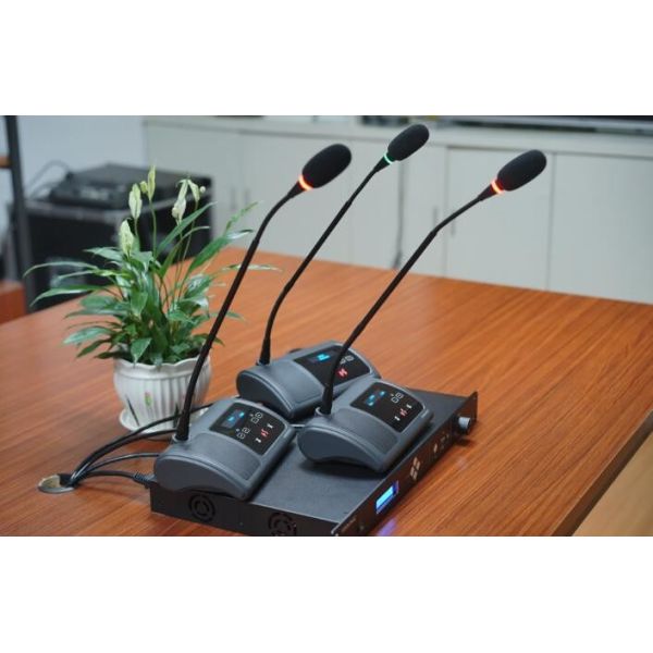 OLED Display 128 × 32 Desktop Conference Microphone / Boardroom Microphone System