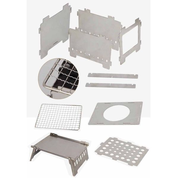 20*15*21 cm or OEM Fire Pits Stainless Steel Mini Foldable Camping Stove for Picnics