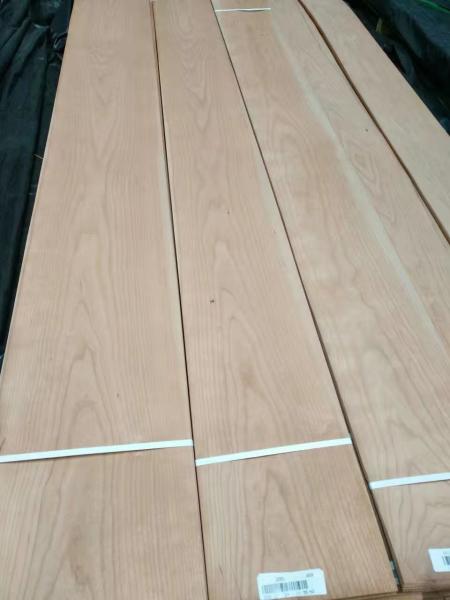 Flat Cut American Cherry Wood Veneer for Door Cabinet and Furniture