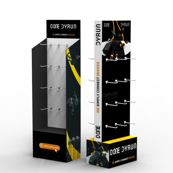 Retail Shops Cardboard Hook Display Box Custom Design Luxury Cardboard Cell Phone Box