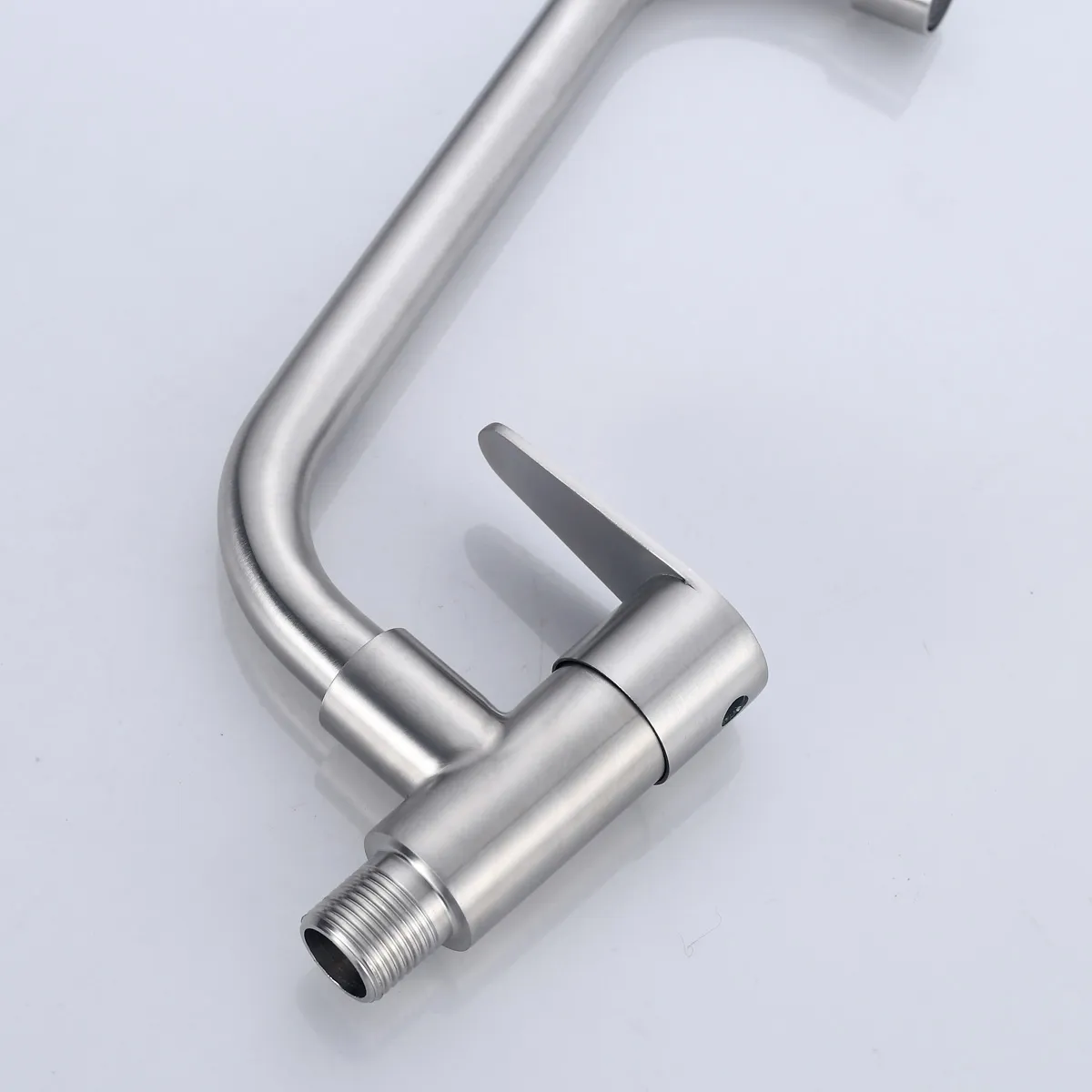 Chrome Finish Stainless Steel Kitchen Faucet Mixer With Hot Cold Water And Diverter