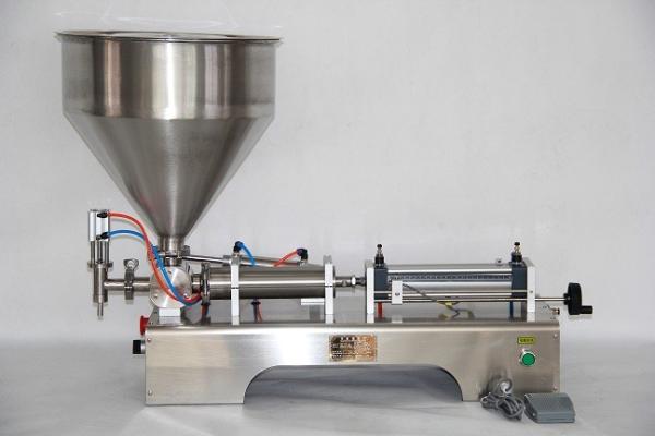 Semi Automatic Pneumatic Packaging Machine Filled With Honey Peanut Butter Ketchup Soy Sauce Jam Bottle