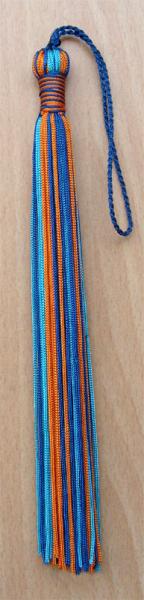 Fashionable Multi Color Custom 8 Graduation Chainette Rayon Trimmings with 6 Loop