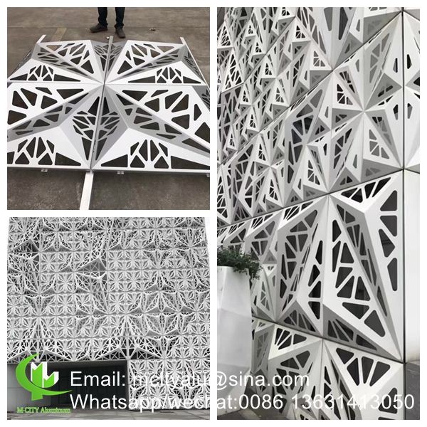 Customizable Patterns Aluminum Perforated Panel with Powder Coated Finish and 1.5-10mm Thickness for Facade and Fence