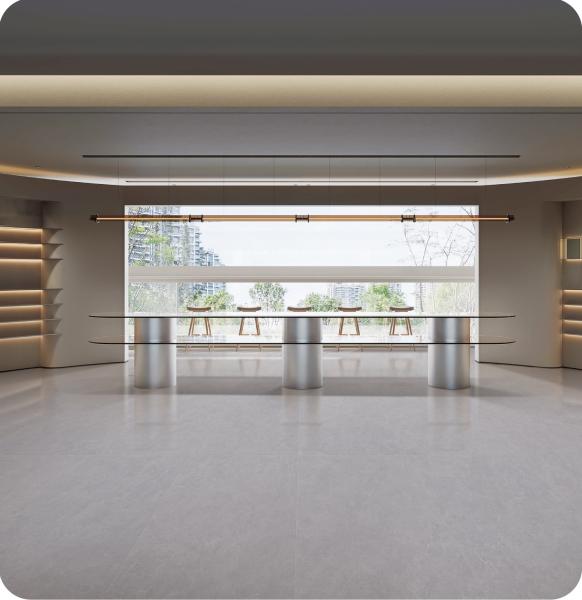 AAA Grade 750x1500mm Grey Antibacterial Porcelain Floor Tile