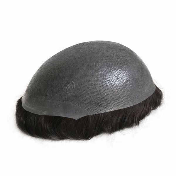 Men Hair Pieces Indian Remy Human Hair Toupee with 100% Virgin Cuticle Aligned Hair