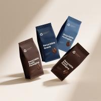 Bolsa de cremallera de 8 sellos con película laminada AL / PE para envases de bocadillos / café