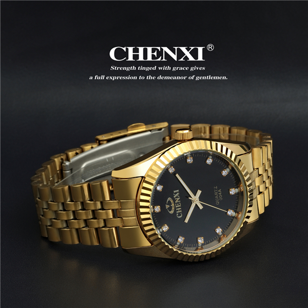 IPG04A7D Sport Watch Curren Trendy Style Watches Gold Black White Stainless Steel Watch