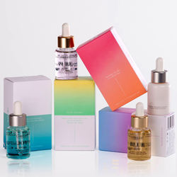 Kraft Paper Cosmetic Packaging Box / Beautiful Skincare Packaging Box