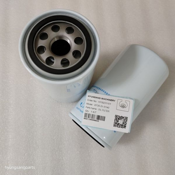 ヒョンサン掘削機 部品 オイルフィルター 6735-51-5140 6735515140